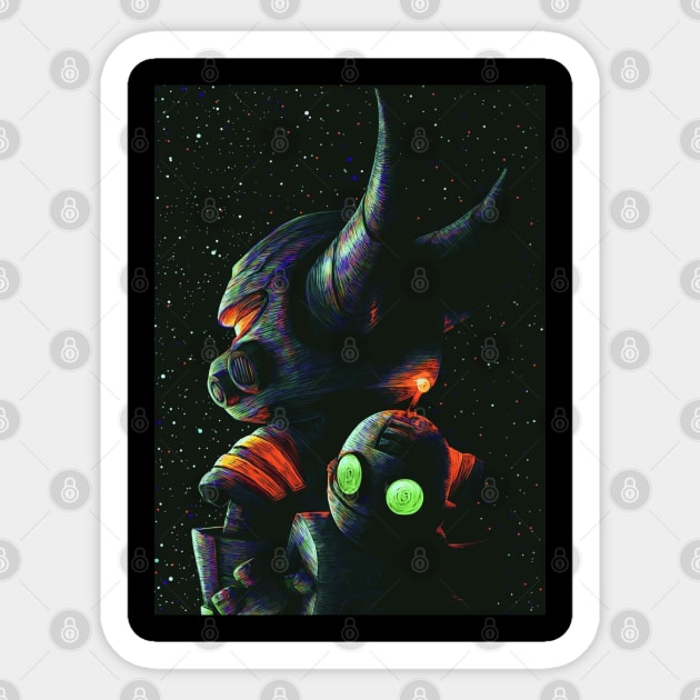 Ratchet and Clank - Space Sticker by MegacorpMerch